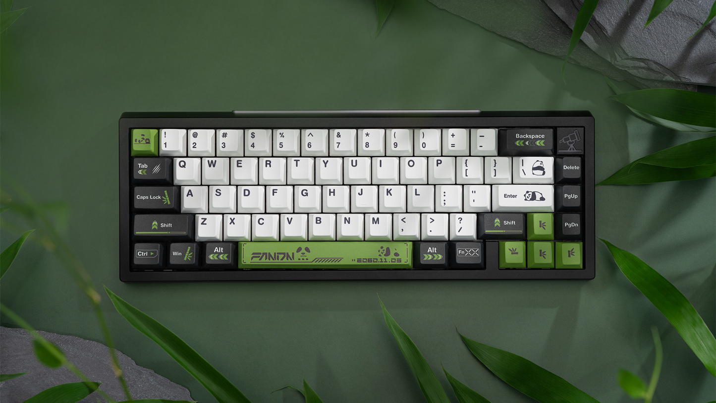 white green keyboard