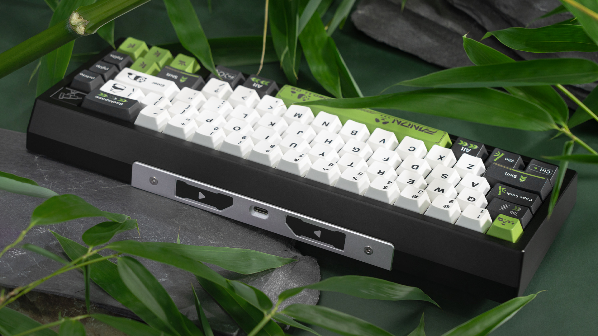 aluminum back plate keyboard 